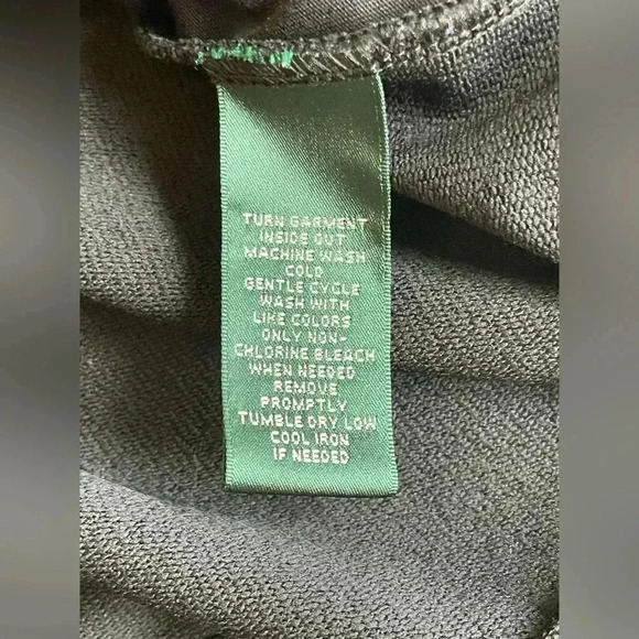 LRL Lauren Ralph Lauren Womens Full Zip Active Fitness Jacket Black Green XL - Picture 5 of 9